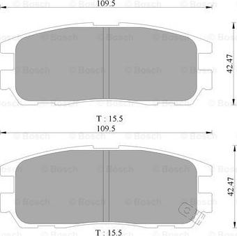 BOSCH 0 986 505 367 - Kit de plaquettes de frein, frein à disque cwaw.fr