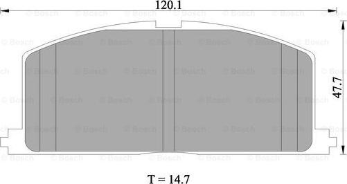 BOSCH 0 986 505 339 - Kit de plaquettes de frein, frein à disque cwaw.fr