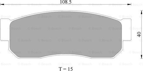 BOSCH 0 986 505 334 - Kit de plaquettes de frein, frein à disque cwaw.fr