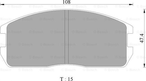 BOSCH 0 986 505 335 - Kit de plaquettes de frein, frein à disque cwaw.fr