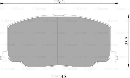 BOSCH 0 986 505 376 - Kit de plaquettes de frein, frein à disque cwaw.fr