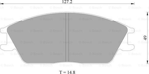 BOSCH 0 986 505 372 - Kit de plaquettes de frein, frein à disque cwaw.fr