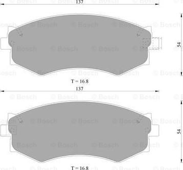 BOSCH 0 986 505 224 - Kit de plaquettes de frein, frein à disque cwaw.fr