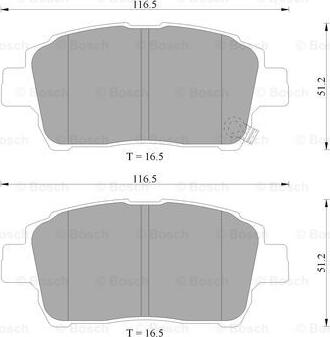 BOSCH 0 986 505 225 - Kit de plaquettes de frein, frein à disque cwaw.fr