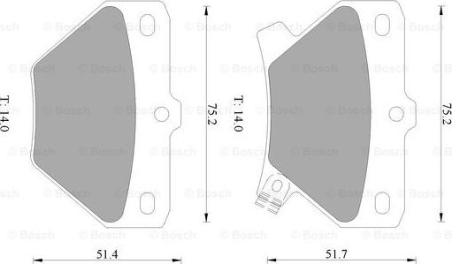 BOSCH 0 986 505 226 - Kit de plaquettes de frein, frein à disque cwaw.fr