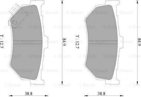 BOSCH 0 986 505 791 - Kit de plaquettes de frein, frein à disque cwaw.fr