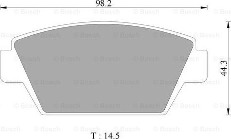 BOSCH 0 986 505 741 - Kit de plaquettes de frein, frein à disque cwaw.fr