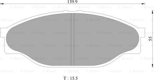 BOSCH 0 986 505 748 - Kit de plaquettes de frein, frein à disque cwaw.fr