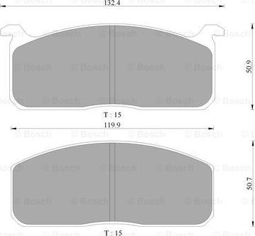 BOSCH 0 986 505 751 - Kit de plaquettes de frein, frein à disque cwaw.fr