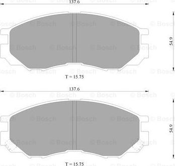 BOSCH 0 986 505 753 - Kit de plaquettes de frein, frein à disque cwaw.fr