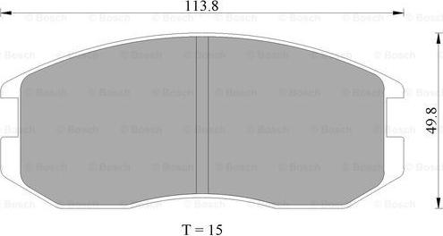 BOSCH 0 986 505 706 - Kit de plaquettes de frein, frein à disque cwaw.fr