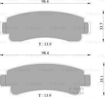 BOSCH 0 986 505 784 - Kit de plaquettes de frein, frein à disque cwaw.fr