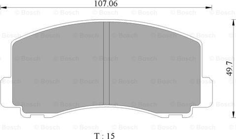 BOSCH 0 986 505 782 - Kit de plaquettes de frein, frein à disque cwaw.fr