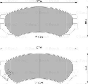 BOSCH 0 986 505 787 - Kit de plaquettes de frein, frein à disque cwaw.fr