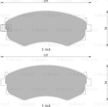 BOSCH 0 986 505 731 - Kit de plaquettes de frein, frein à disque cwaw.fr