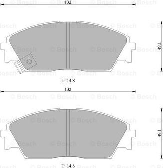 BOSCH 0 986 505 725 - Kit de plaquettes de frein, frein à disque cwaw.fr