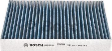 BOSCH 0 986 628 526 - Filtre, air de l'habitacle cwaw.fr