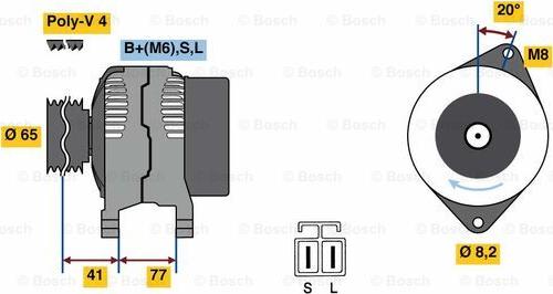 BOSCH 0 986 049 900 - Alternateur cwaw.fr