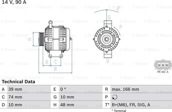 BOSCH 0 986 049 980 - Alternateur cwaw.fr