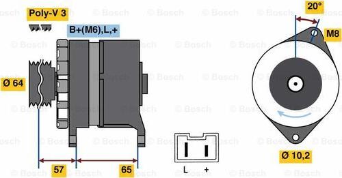 BOSCH 0 986 049 440 - Alternateur cwaw.fr