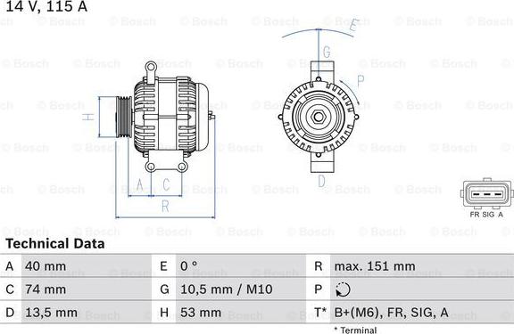 BOSCH 0 986 049 460 - Alternateur cwaw.fr