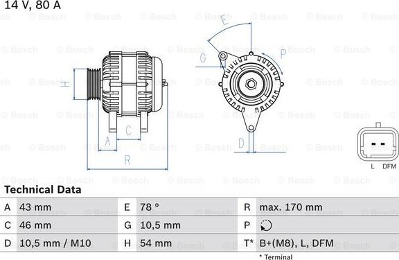 BOSCH 0 986 049 410 - Alternateur cwaw.fr