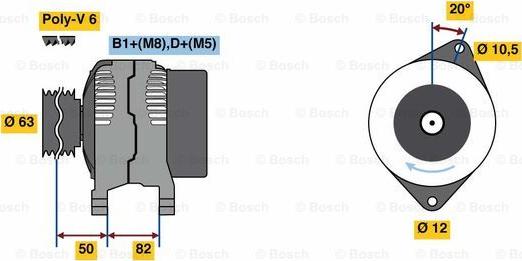 BOSCH 0 986 049 420 - Alternateur cwaw.fr