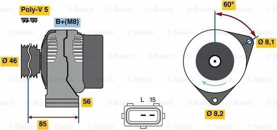 BOSCH 0 986 049 620 - Alternateur cwaw.fr