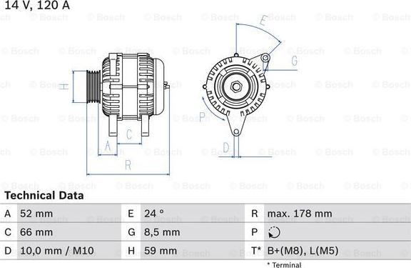 BOSCH 0 986 049 061 - Alternateur cwaw.fr