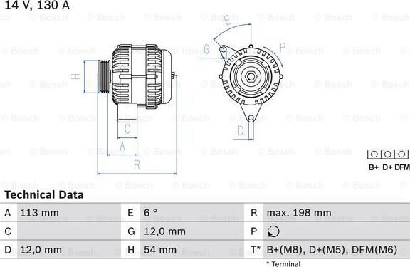 BOSCH 0 986 049 000 - Alternateur cwaw.fr