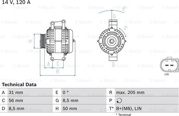 BOSCH 0 986 049 010 - Alternateur cwaw.fr