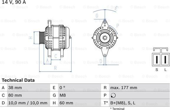 BOSCH 0 986 049 800 - Alternateur cwaw.fr