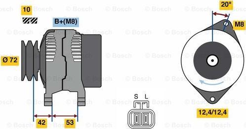 BOSCH 0 986 049 880 - Alternateur cwaw.fr