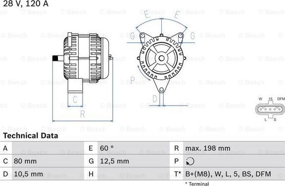 BOSCH 0 986 049 820 - Alternateur cwaw.fr