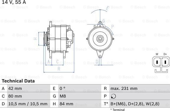 BOSCH 0 986 049 870 - Alternateur cwaw.fr