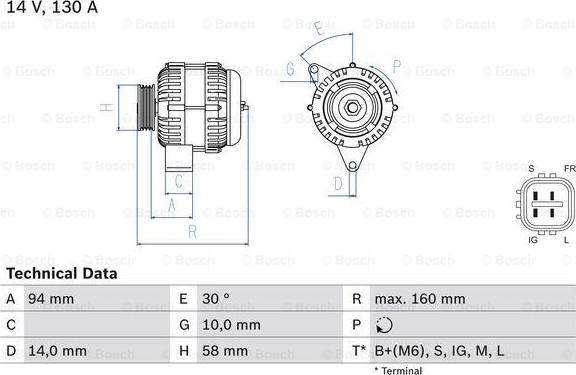 BOSCH 0 986 049 221 - Alternateur cwaw.fr