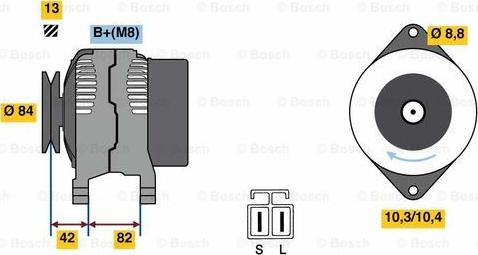 BOSCH 0 986 049 710 - Alternateur cwaw.fr