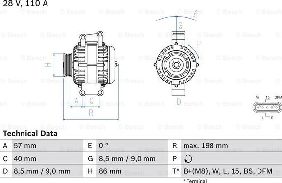 BOSCH 0 986 049 780 - Alternateur cwaw.fr