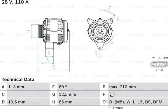 BOSCH 0 986 049 770 - Alternateur cwaw.fr