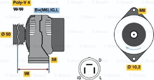 BOSCH 0 986 044 981 - Alternateur cwaw.fr