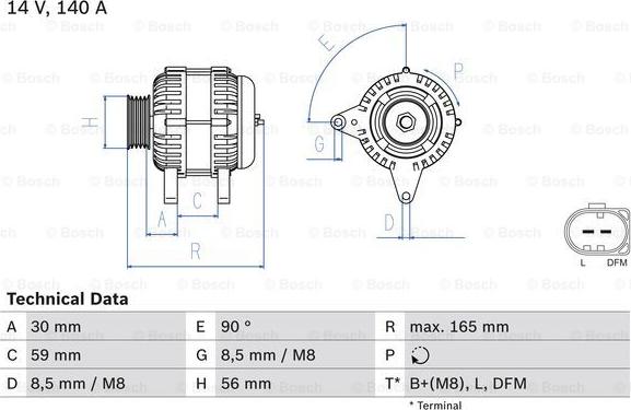 BOSCH 0 986 044 460 - Alternateur cwaw.fr