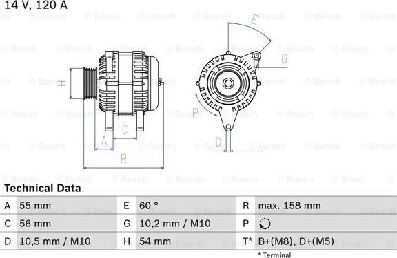 BOSCH 0 986 044 410 - Alternateur cwaw.fr