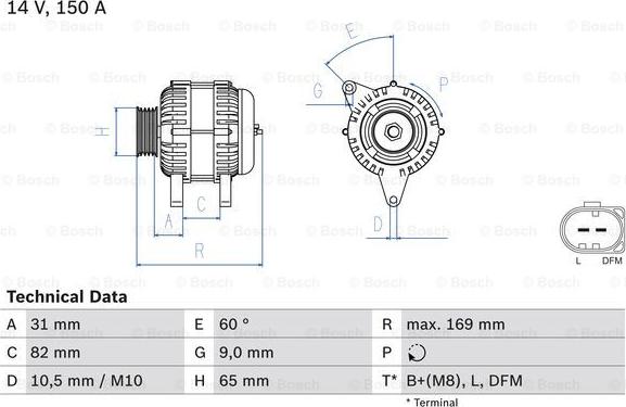 BOSCH 0 986 044 480 - Alternateur cwaw.fr