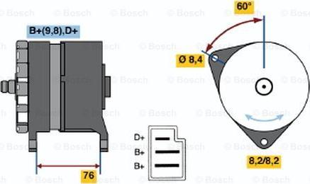 BOSCH 0 986 044 581 - Alternateur cwaw.fr