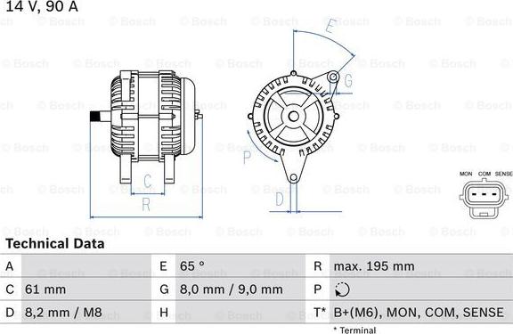 BOSCH 0 986 044 651 - Alternateur cwaw.fr