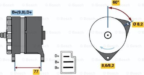 BOSCH 0 986 044 601 - Alternateur cwaw.fr