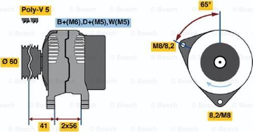 BOSCH 0 986 044 631 - Alternateur cwaw.fr