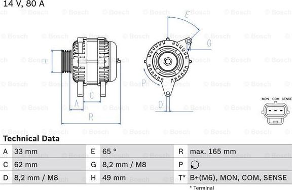 BOSCH 0 986 044 671 - Alternateur cwaw.fr