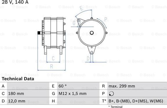 BOSCH 0 986 044 060 - Alternateur cwaw.fr