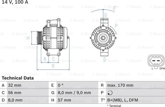 BOSCH 0 986 044 010 - Alternateur cwaw.fr